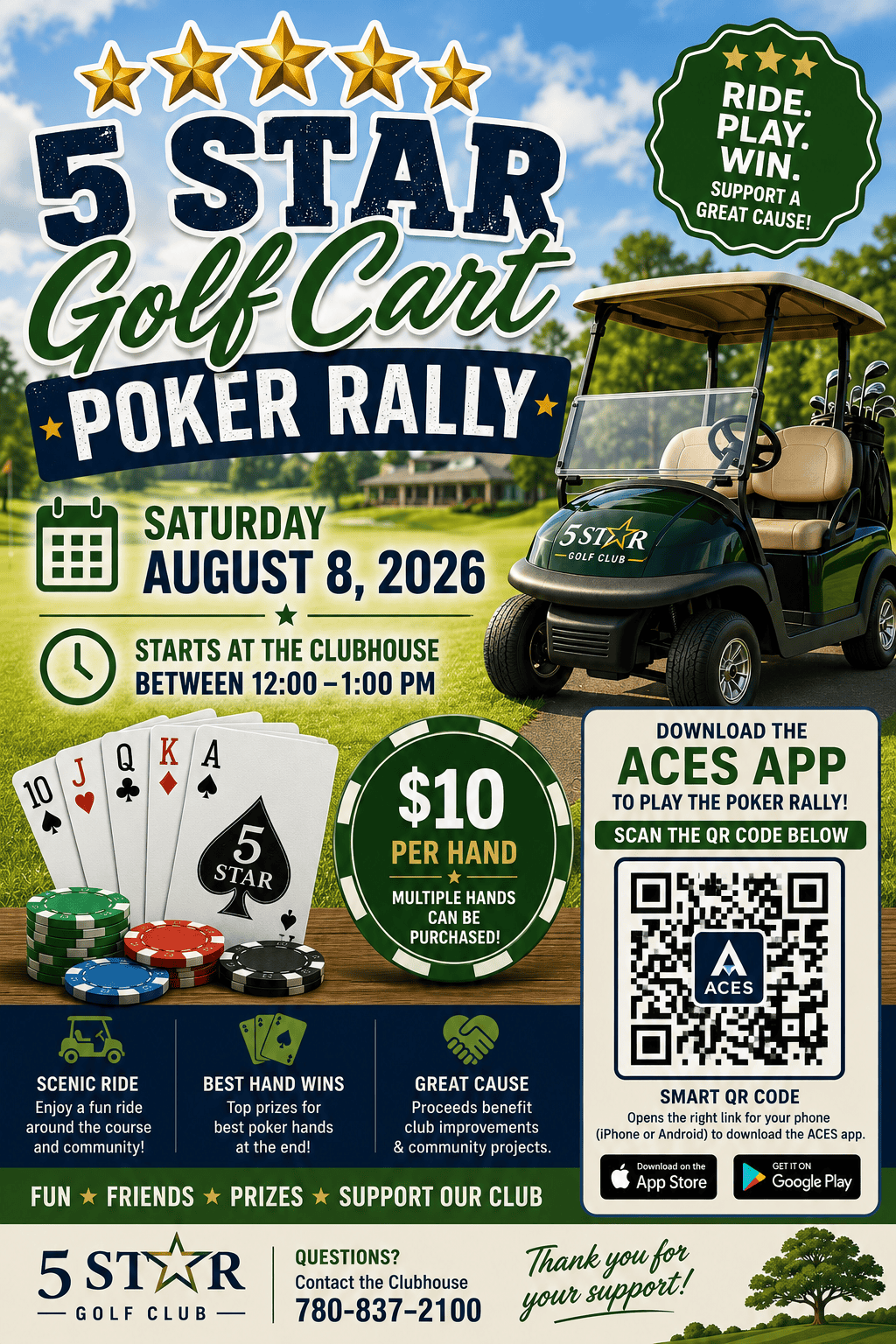 Poster 2026 Golf Cart Poker Rally